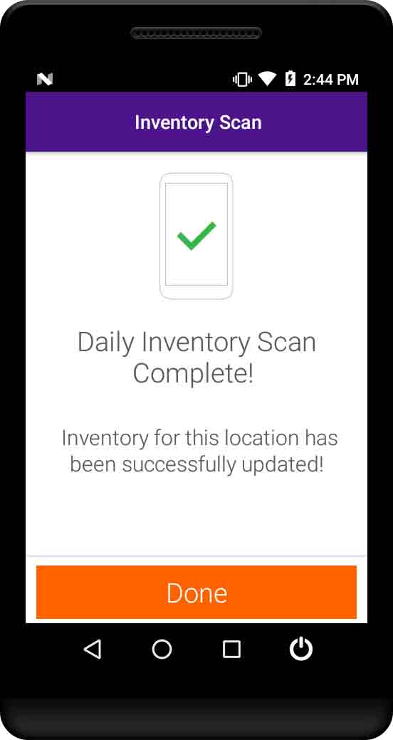 Daily Inventory Scan Success