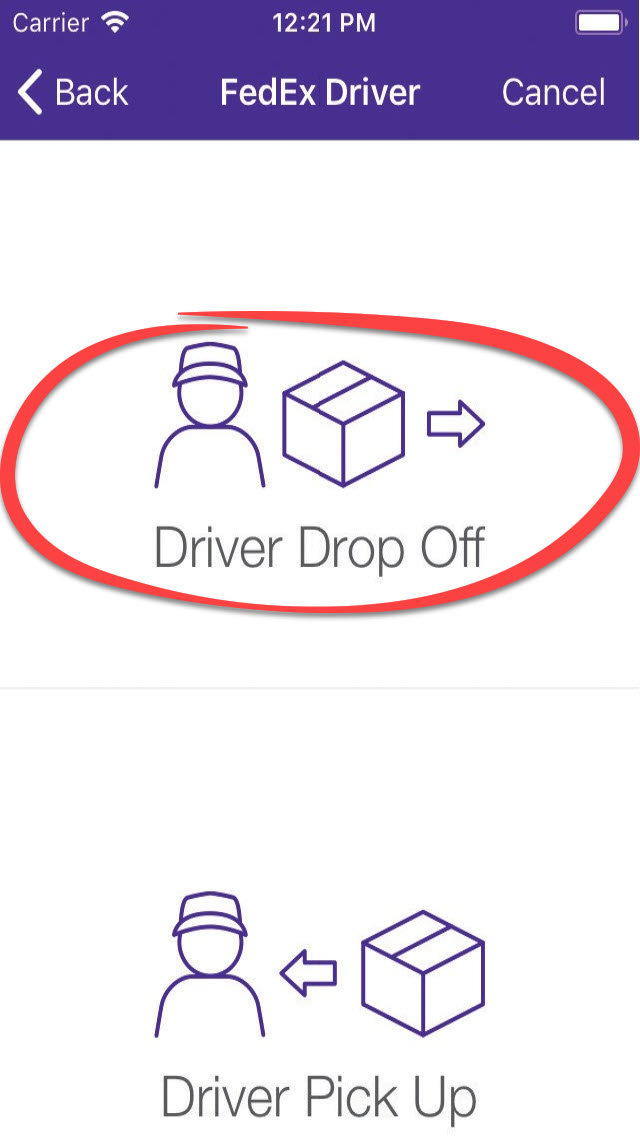 Driver Drop Off Driver Drop Off