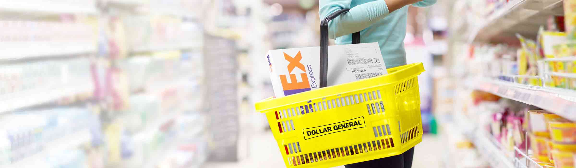 Pick up and Drop off your packages at Dollar General FedEx