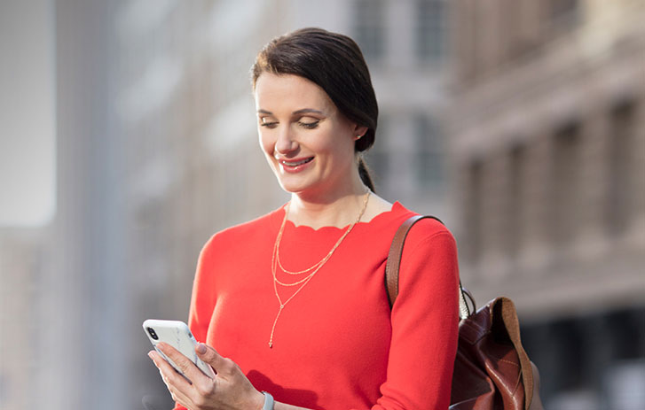 Lady on her phone