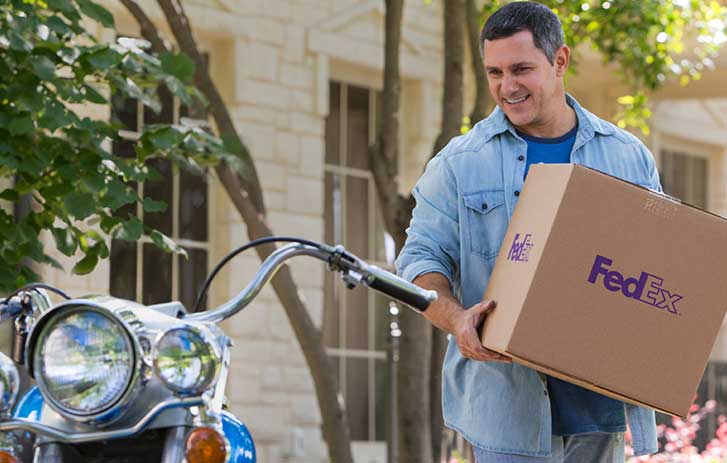 Customer sending a package