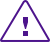 Document Iconic icon alert purple med