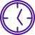 Packing Box Icon icon clock purple med