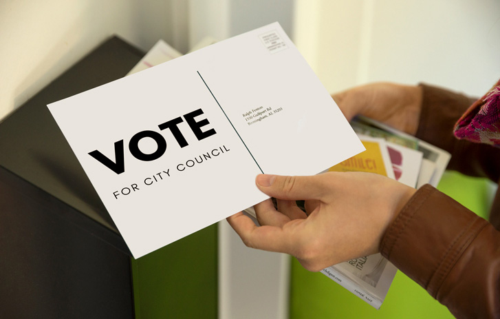A political postcard