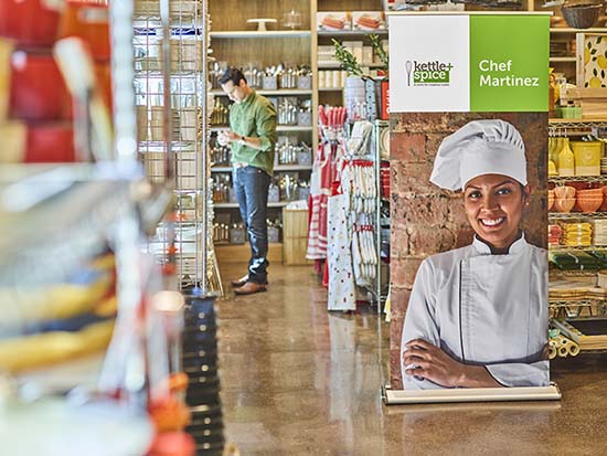 In store business banner