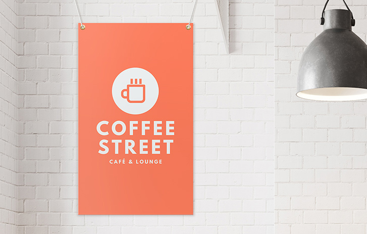 FLASH SALE: Special savings on banners A banner hanging on a wall