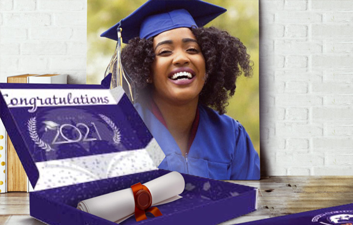 Graduation box and graduate