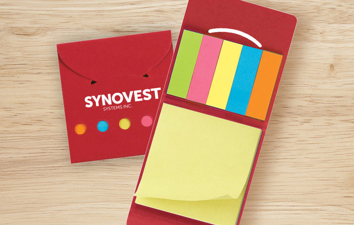 A package of sticky pads