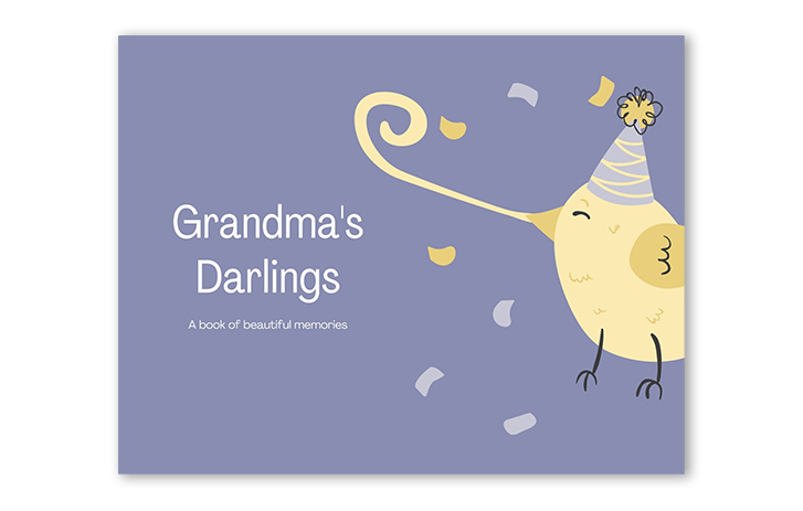 Grandma's darling A photo book on display