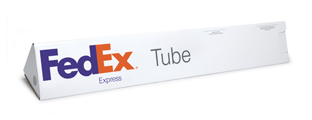 Example of a FedEx Express Tube package