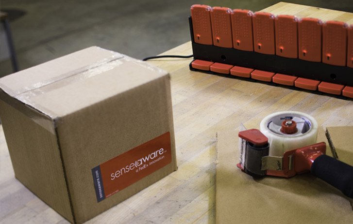 senseaware box packed and sealed
