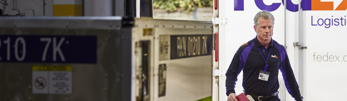 delivery driver on load bay