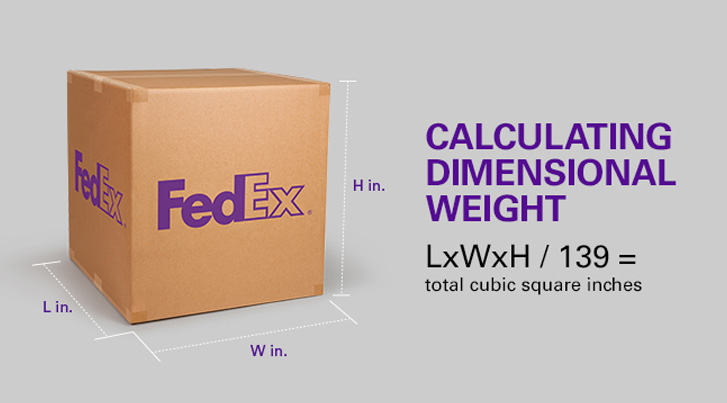 Fedex Dimensional Weight Chart