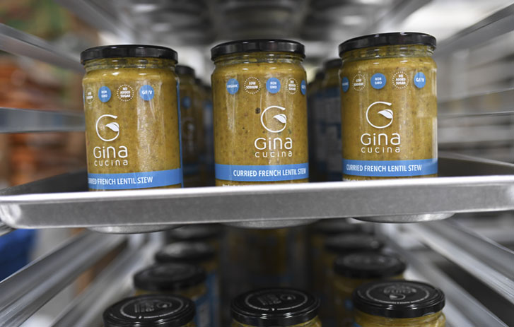 A photo of Gina Cucina's soups.