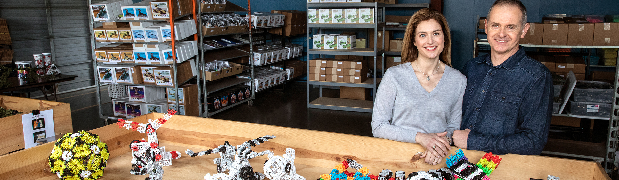 An image of Lux Blox owners, Mike and Heather Acerra.