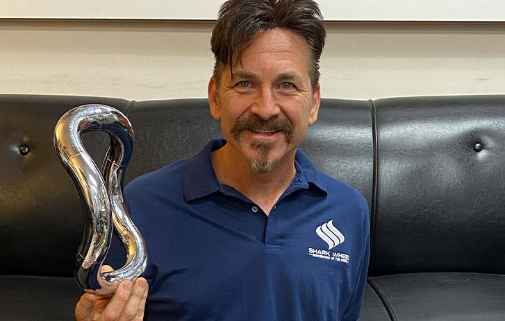 Shark Wheel owner, David Patrick, 2015 Bronze Prize Winner