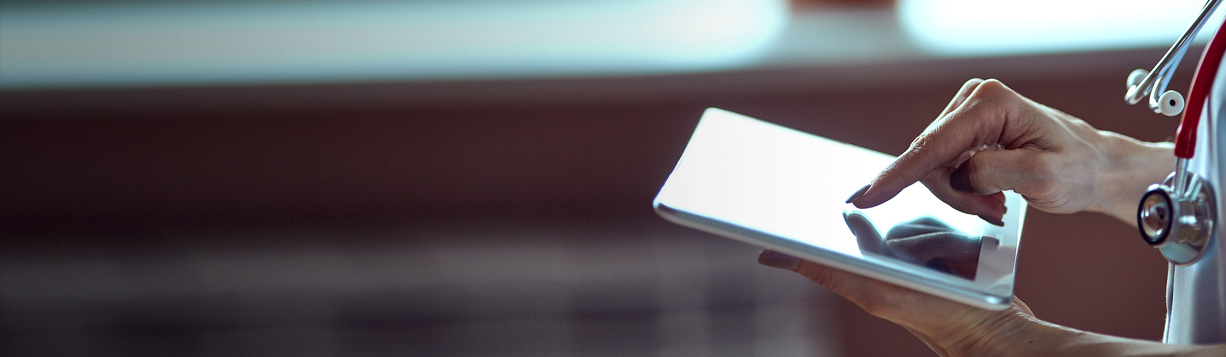 Person using tablet