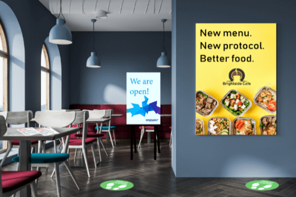 Cafe signage