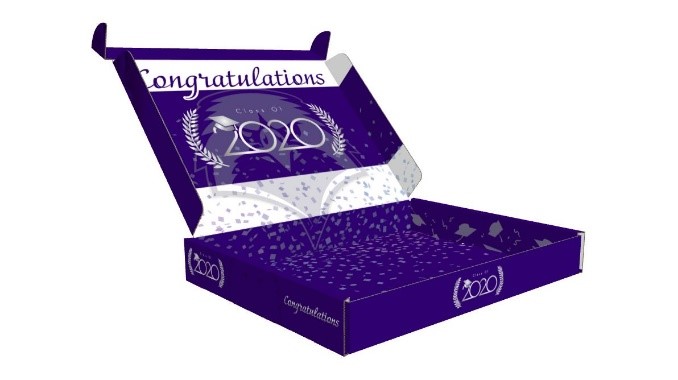 Opened grad box