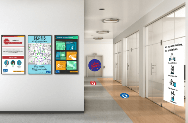 Hallway signage