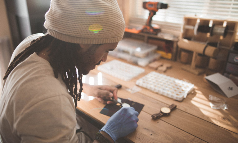 An image of Enbois Originals owner, Maxim Thuriere.