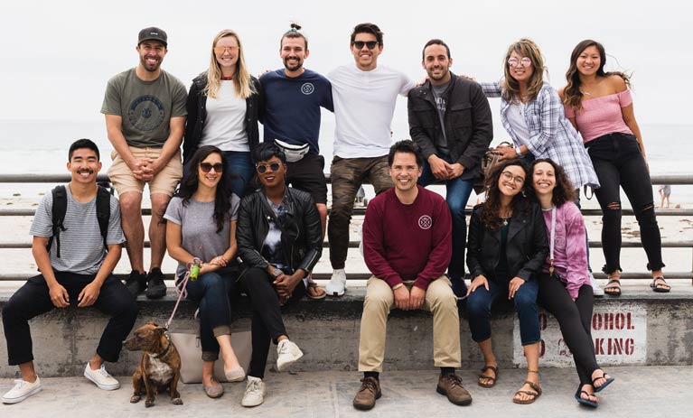 An image of Sand Cloud employees.