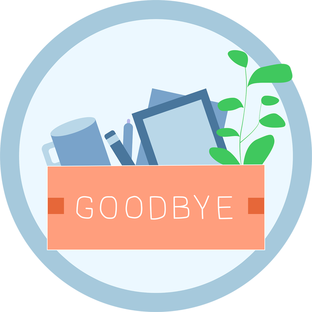 Making it work podcast episode 2 icon: Goodbye illustration