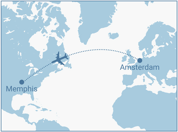 How it all began map illustration