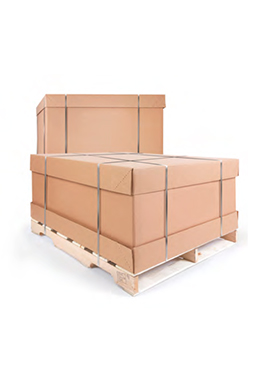 2 large freight boxes on a pallet