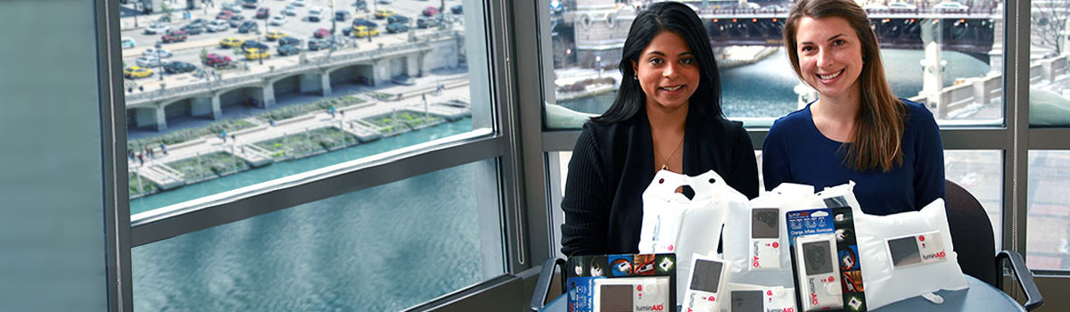 Andrea Sreshta of LuminAid and co-founder