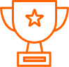 Second place prize winner Second place prize trophy icon