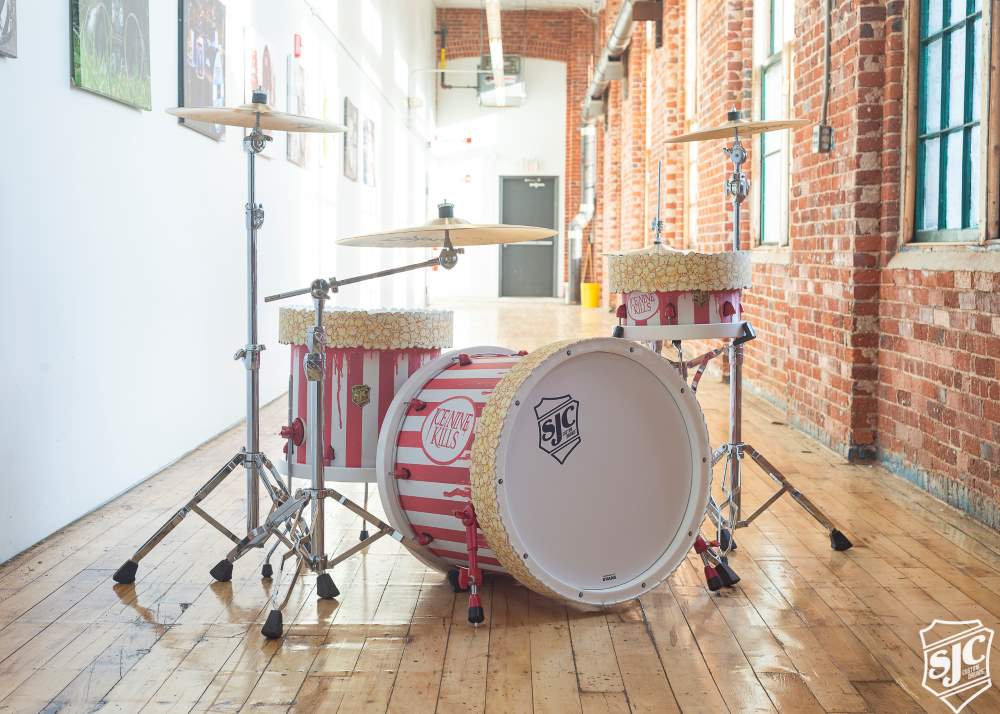 A photo of SJC Custom Drums product.