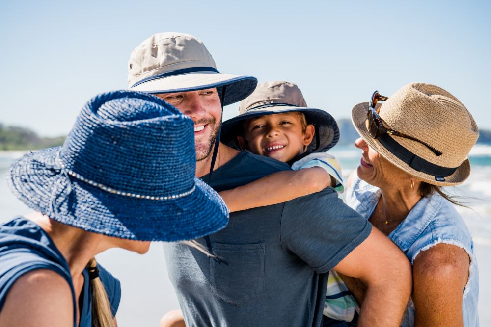 A photo of Wallaroo Hat Company products.