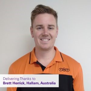 Delivering Thanks to Brett Herrick