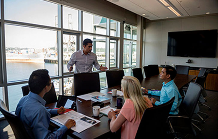 Man giving presentation