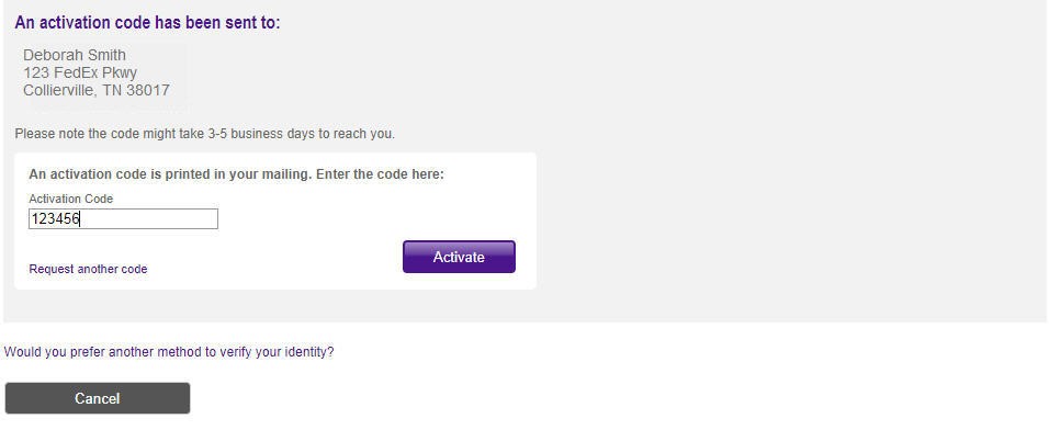 Authenticate address