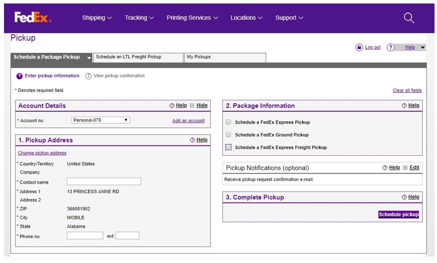 How to Schedule a Pickup | FedEx