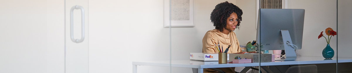 woman using a laptop