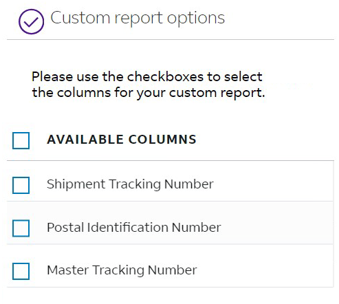 FedEx Ground Economy tracking numbers are available in your reports FedEx Ground Economy tracking numbers are available in your reports
