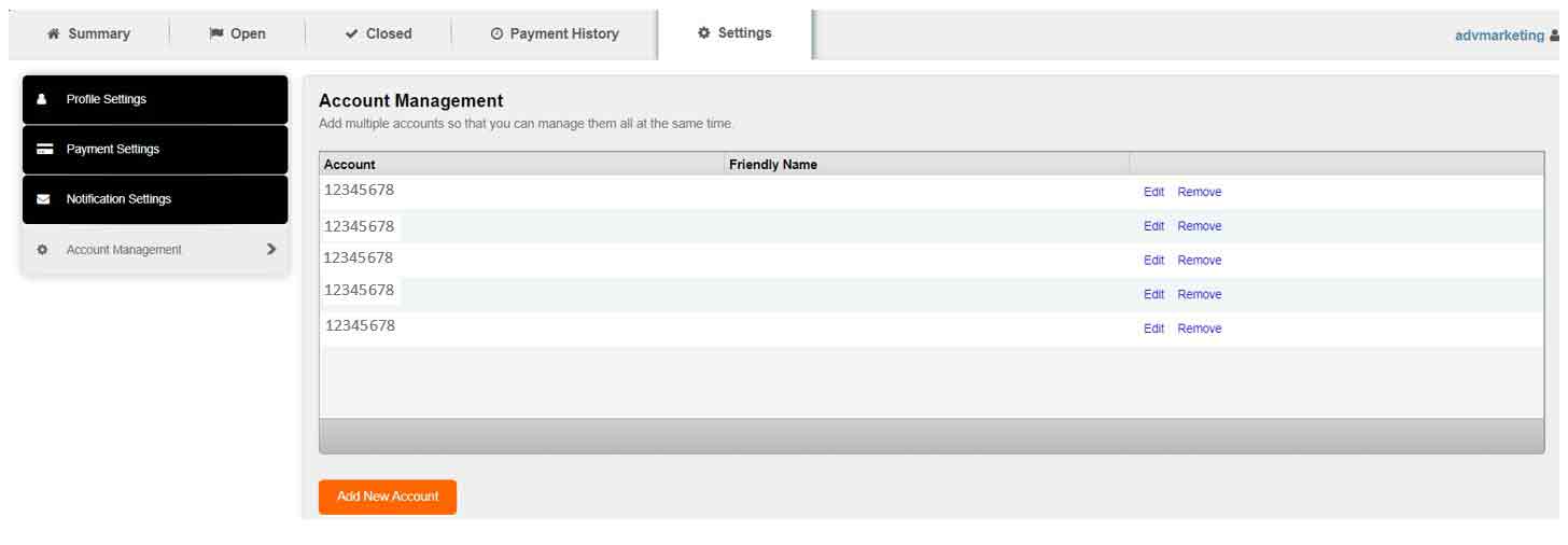 update payment settings for FedEx Freight Billing screenshot