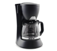 Image of black drip coffee pot.