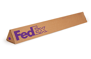 fedex brown tube box