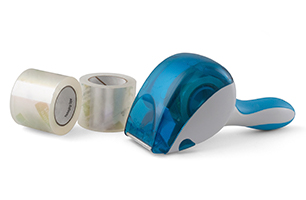 packing tape with dispenser sure start 2pk 164'