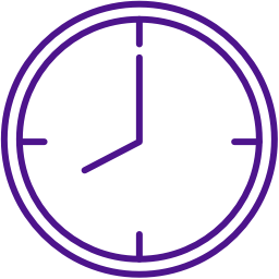 Clock at 8:00 am icon