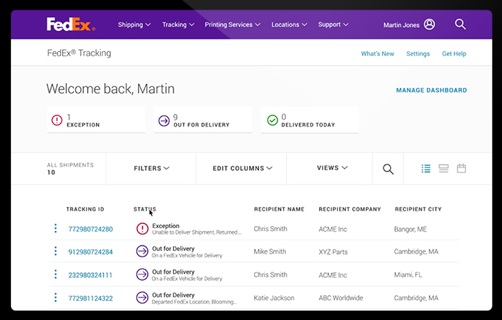 Advanced Shipment Tracking | FedEx