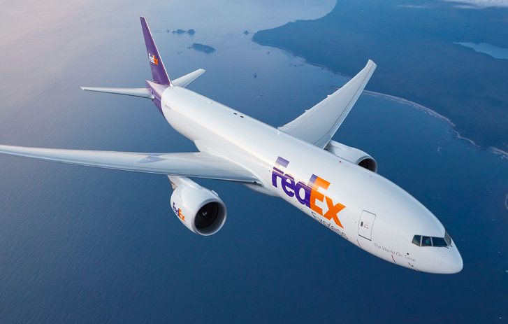 FedEx Express aircraft flying