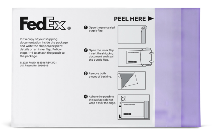 41 fedex return label