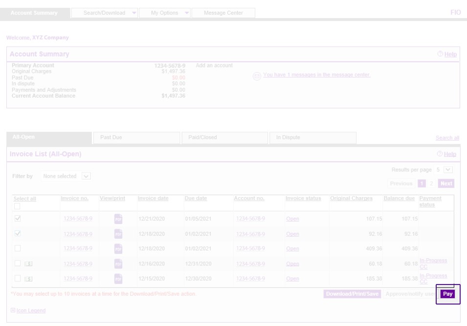 Pay FedEx Invoices Pay FedEx Invoices