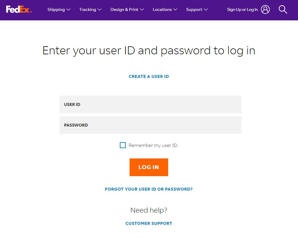 Forgot password screen