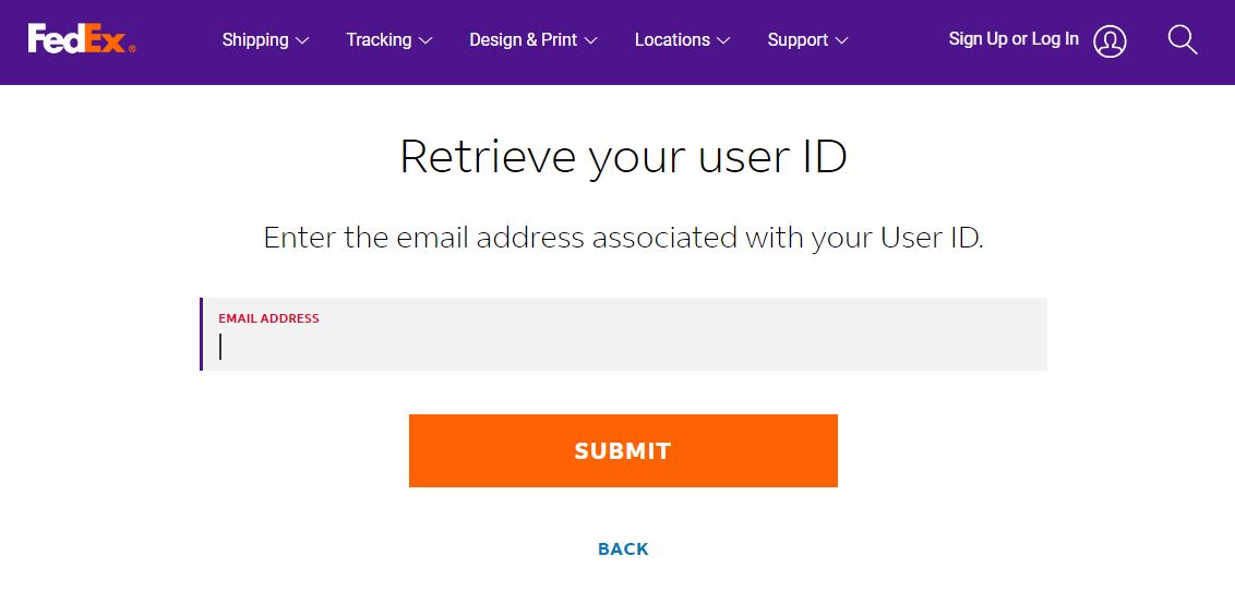 Reset password screen
